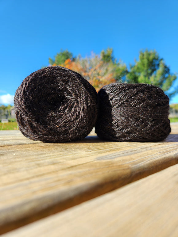 3 ply chunky yarn - black