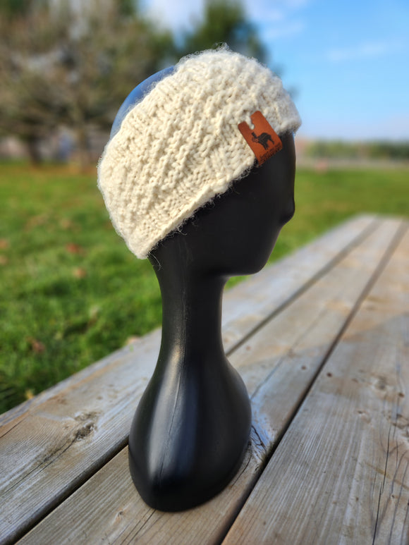 Thermal Alpaca Headband - White
