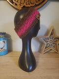 Thermal Alpaca Headband - Brown and Pink