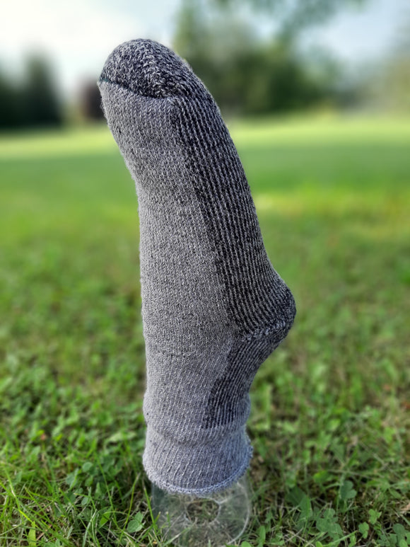 Gray Thermal Ankle Alpaca Socks